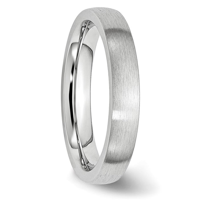 High-Quality Cobalt Satin Finish 4mm Half-Round Chisel Band - Stylish Value-4