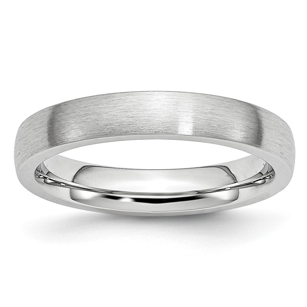 High-Quality Cobalt Satin Finish 4mm Half-Round Chisel Band - Stylish Value