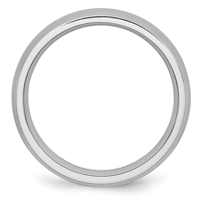 Buy Stylish Cobalt Satin Finish 6mm Half-Round Chisel Band - Luxury Design-2