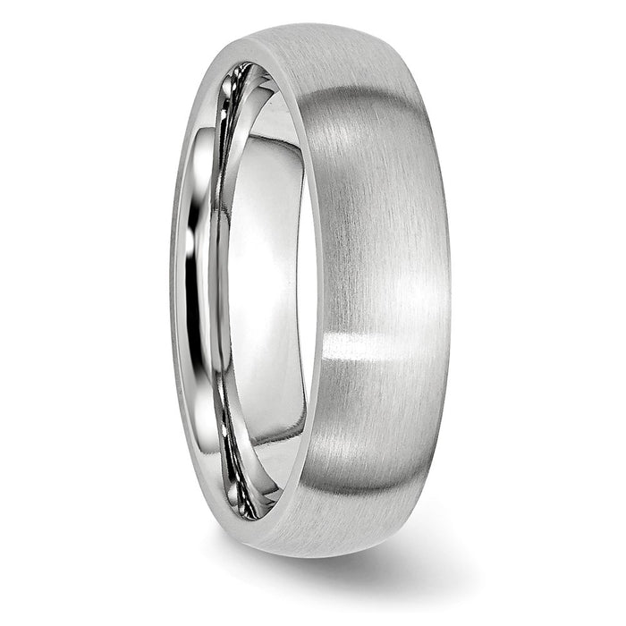 Buy Stylish Cobalt Satin Finish 6mm Half-Round Chisel Band - Luxury Design-4
