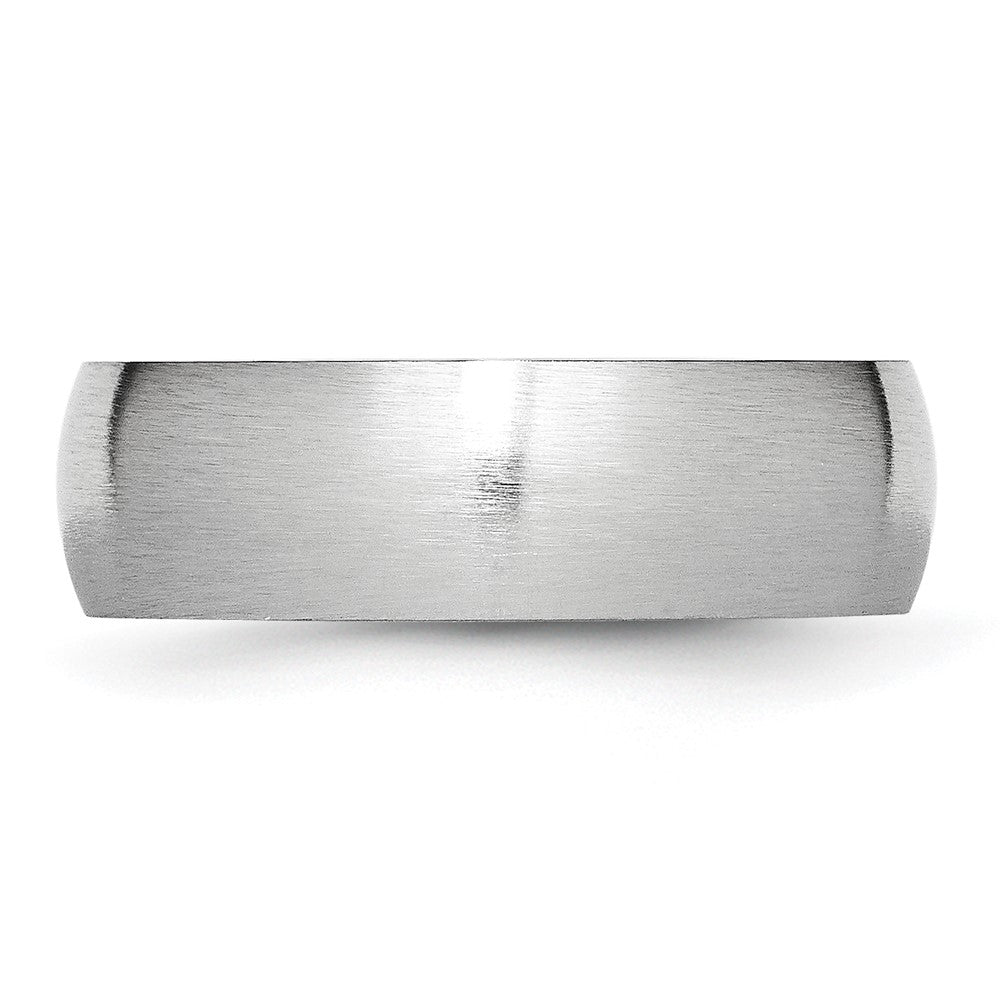 High-Quality Cobalt Satin Finish 7mm Chisel Band - Affordable Luxury Ring