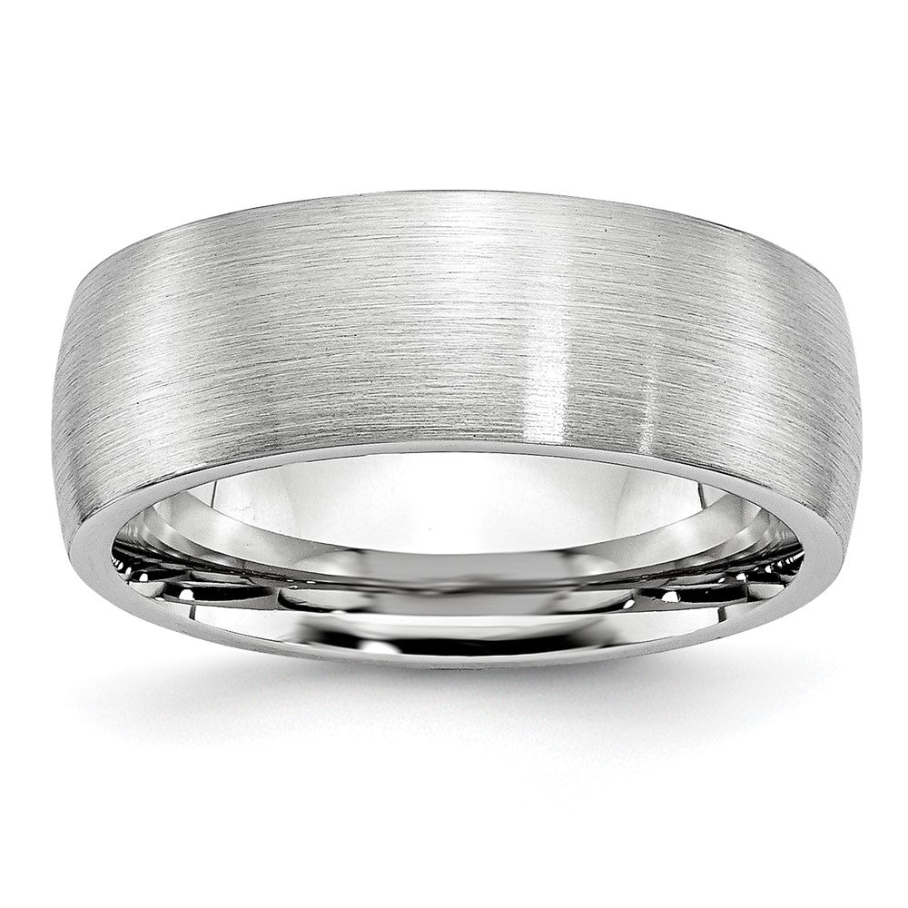 Exclusive Cobalt Satin Finish 8mm Half-Round Band | Luxury at Great Price