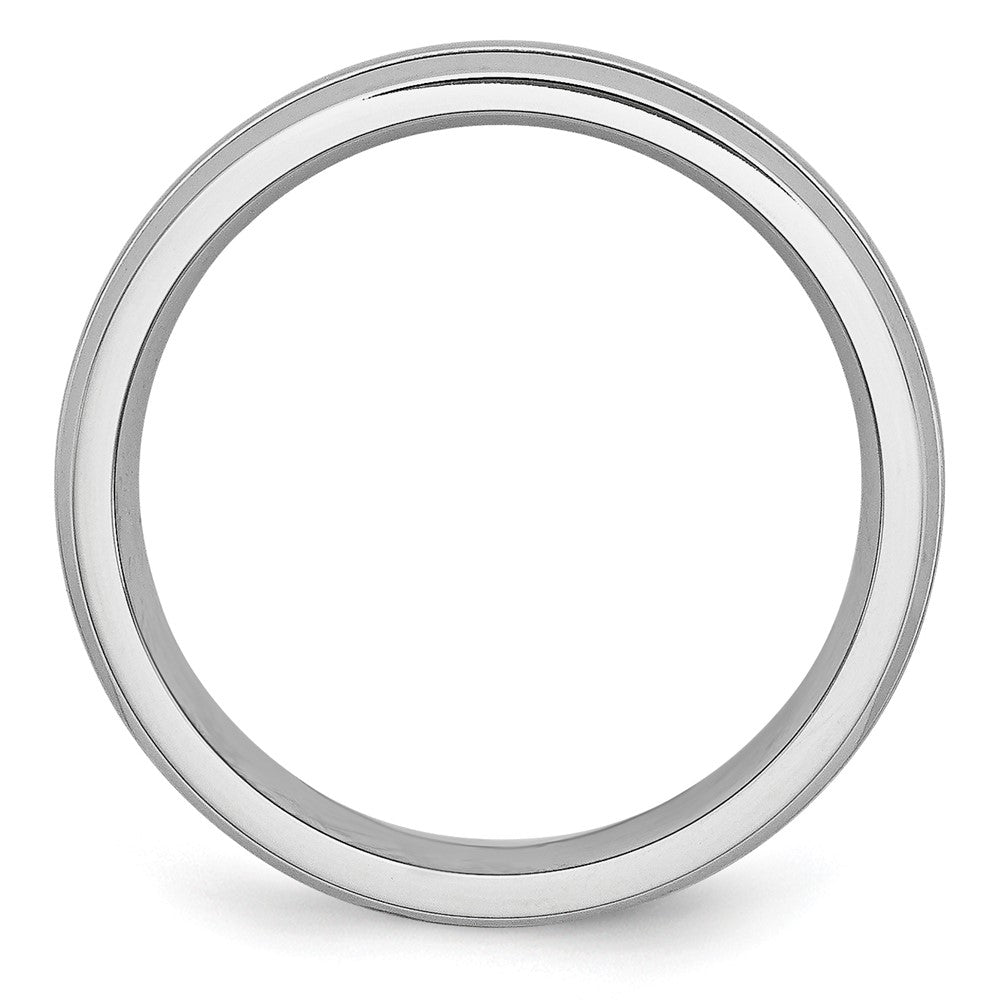 Buy Stylish Cobalt Chisel 6mm Band - Polished & Satin Grooved Finish