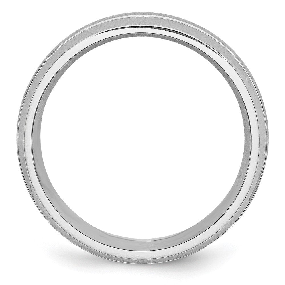 Buy High-Quality 8mm Cobalt Chisel Band with Polished & Satin Finish - Stylish Value