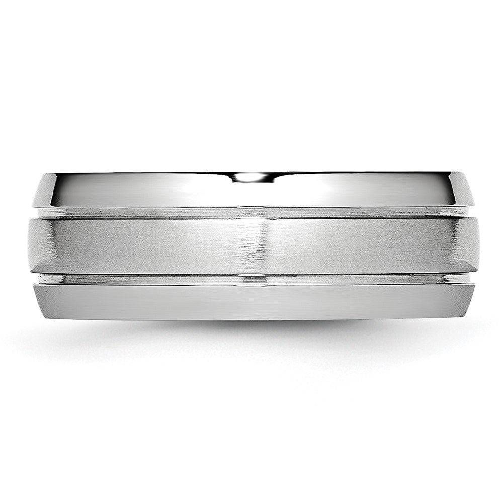 Buy High-Quality 8mm Cobalt Chisel Band with Polished & Satin Finish - Stylish Value