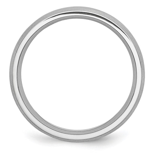 Buy Stylish Cobalt Satin & Polished Grooved 6mm Chisel Band - Luxury Value!