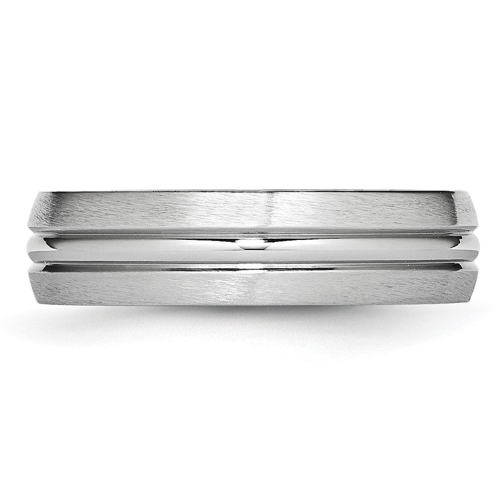 Exclusive 6mm Cobalt Satin & Polished Chisel Band | Stylish & Affordable Design