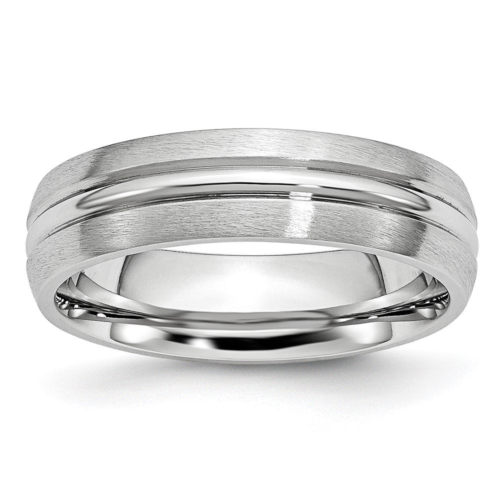 High-Quality Cobalt Satin & Polished 6mm Chisel Band | Stylish & Affordable