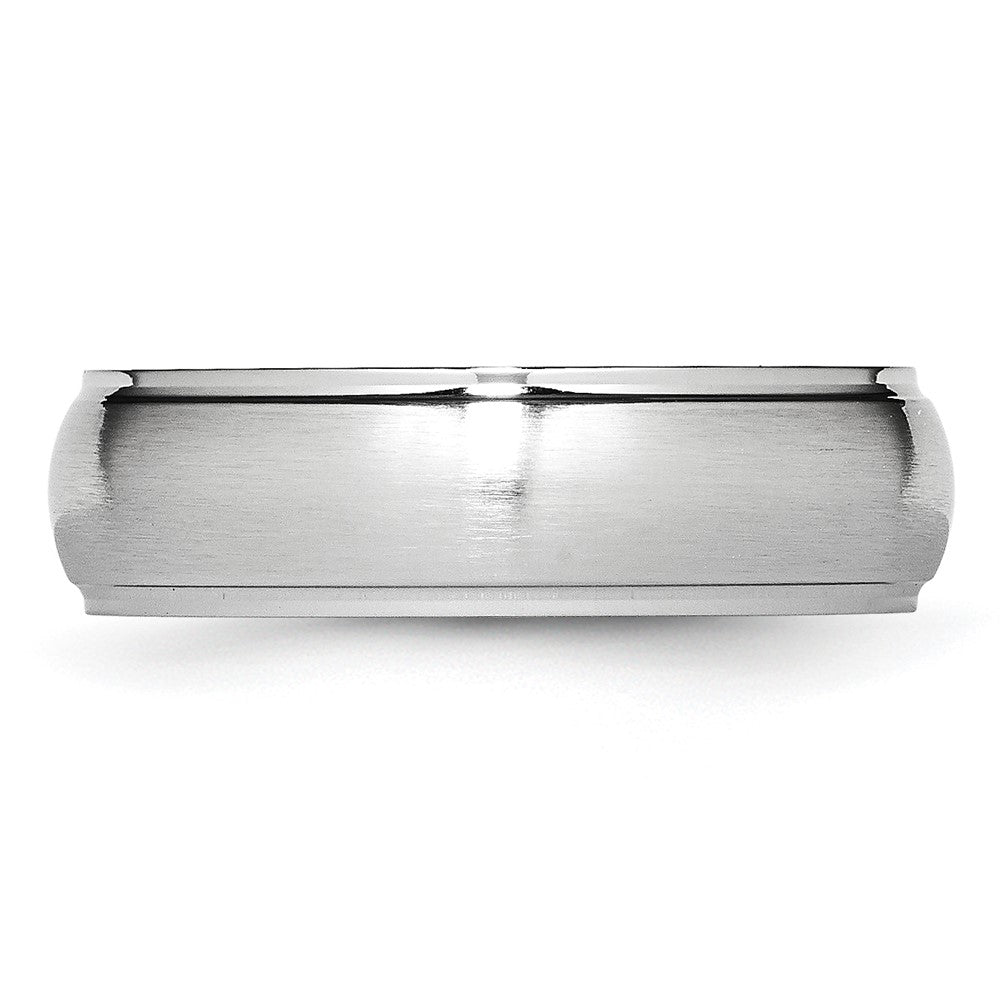 Exclusive 7mm Cobalt Satin & Polished Chisel Band - Stylish & Durable