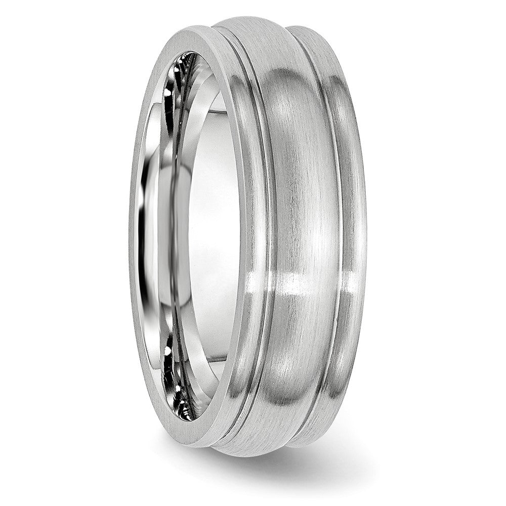 High-Quality 7mm Cobalt Satin Chisel Band - Stylish & Affordable Elegance
