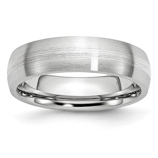 Buy Stylish 6mm Chisel Cobalt Sterling Silver Inlay Band - Luxury Feel!