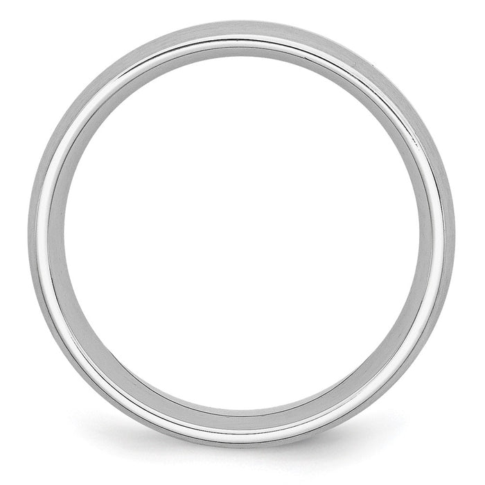 Buy Stylish Cobalt Sterling Silver Inlay Band - 8mm Chisel, Satin Finish-2