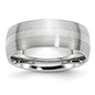 Buy Stylish 8mm Chisel Cobalt Sterling Silver Inlay Band - Luxury Quality-7