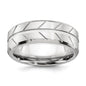 Buy Exclusive 8mm Cobalt Beveled Band - Stylish Chiseled Finish, Affordable Price-5