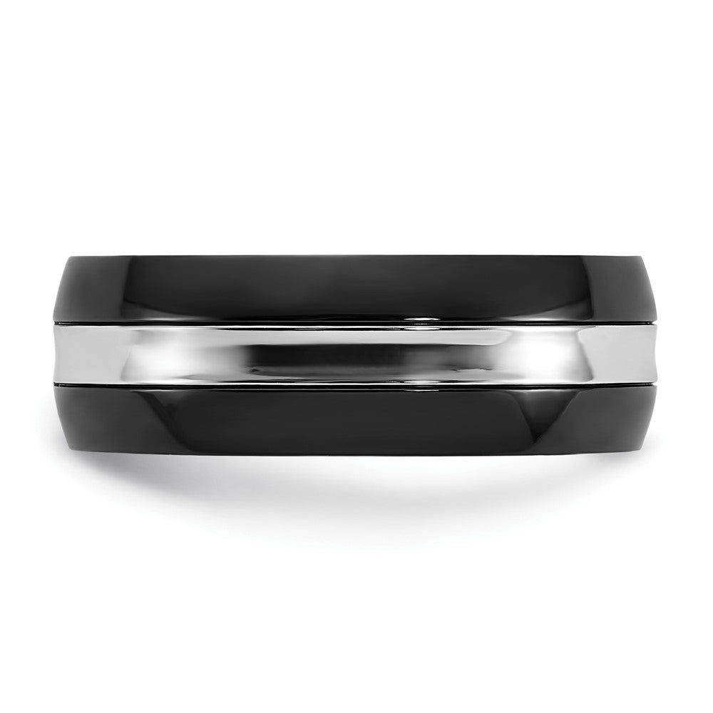 Buy Exclusive 8mm Polished Black IP-Plated Cobalt Band - Stylish & Affordable!