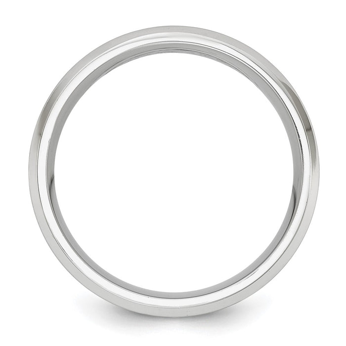 Buy Stylish Cobalt Chisel 8mm Band - Brushed & Polished Finish, Luxury Look-2