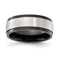 High-Quality Chisel Cobalt Black IP-Plated 8mm Brushed Band - Stylish Value-5