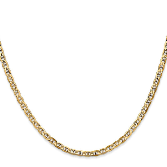 Shop Exclusive 14K Gold 26-Inch 3mm Concave Anchor Chain - Stylish & Durable