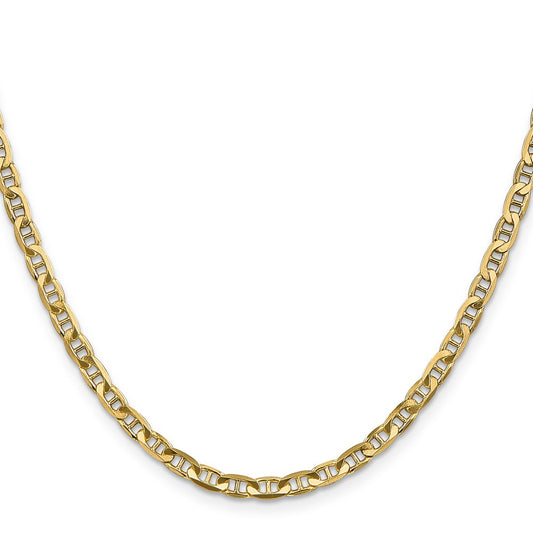 High-Quality 14K Gold 18-Inch 3.75mm Concave Anchor Chain - Stylish Value