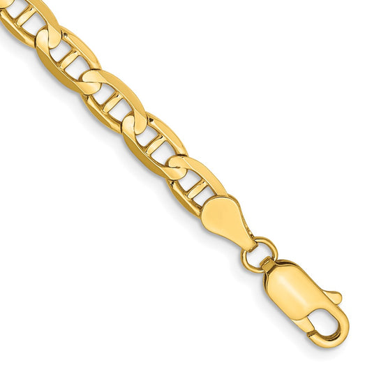 Shop Stylish 14K Gold 8-Inch Concave Anchor Bracelet - 4.5mm, Luxury Design