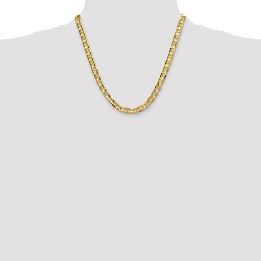 Buy Stylish 14K Gold 8mm Concave Anchor Link Chain - Luxury Value Piece!