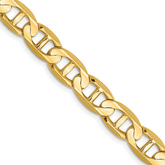 Buy Stylish 14K Gold 8mm Concave Anchor Link Chain - Luxury Value Piece!