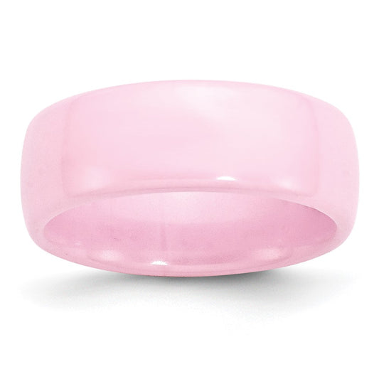 Buy Stylish 8mm Polished Pink Ceramic Chisel Band - Luxury at Affordable Price