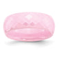 Buy Polished Pink Faceted Ceramic Band 7.5mm - Stylish Chisel Design-2