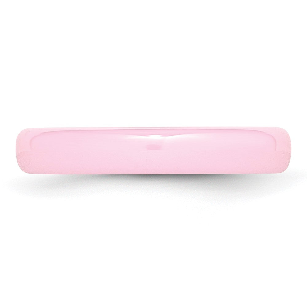 Buy Stylish 4mm Polished Pink Ceramic Chisel Band - Affordable Luxury Ring