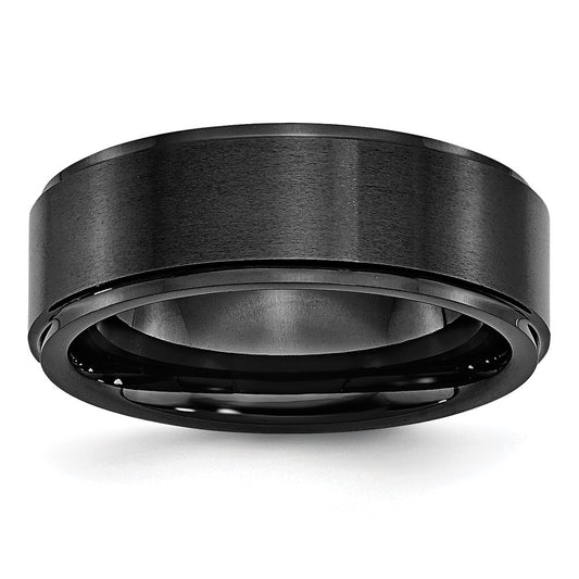 Buy Stylish Chisel Black Ceramic 8mm Brushed Band - Luxury & Affordable Design