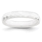 Buy Stylish 4mm Faceted Chisel Design Polished White Ceramic Band - Quality!-5