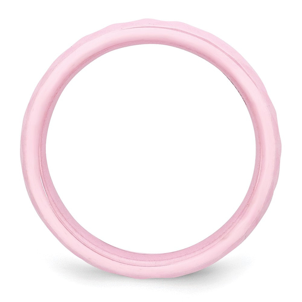 Buy High-Quality 4mm Polished Pink Ceramic Chisel Band | Stylish Value
