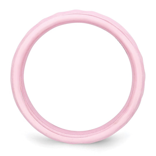Buy High-Quality 4mm Polished Pink Ceramic Chisel Band | Stylish Value