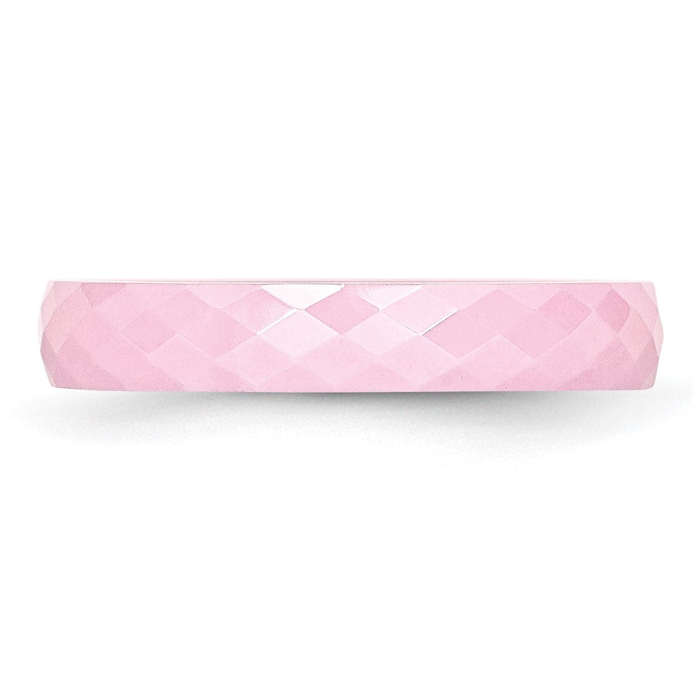 Buy High-Quality 4mm Polished Pink Ceramic Chisel Band | Stylish Value