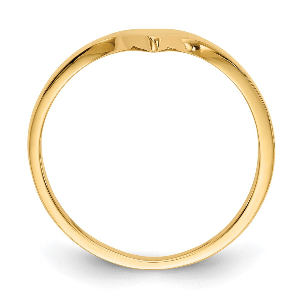 High-Quality 14K Gold Polished Chevron Ring - Stylish & Affordable Luxury