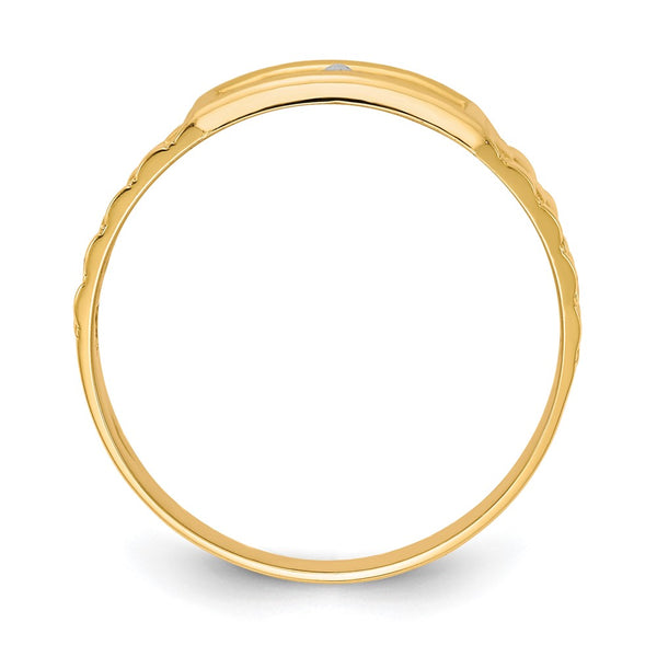 Men's 14K Gold & Rhodium Our Lady of Guadalupe Ring