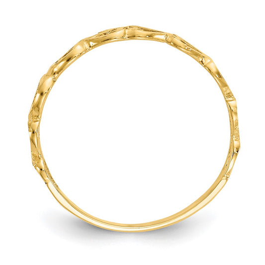 High-Quality 14K Gold Heart-Shaped Ring - Stylish & Affordable Luxury