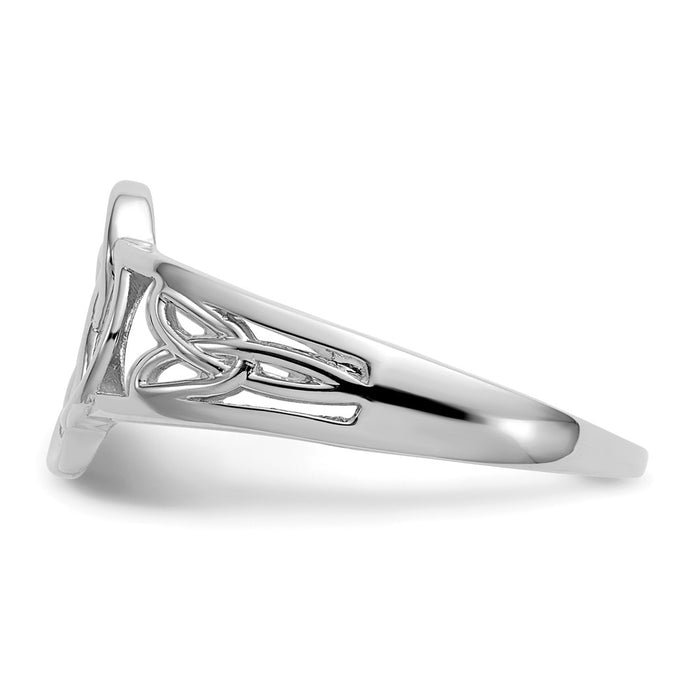 High-Quality 14K White Gold Celtic Knot Ring for Women - Stylish & Affordable-3