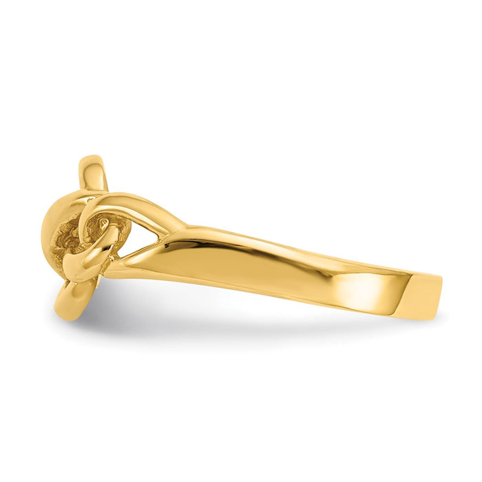Shop Stylish 14K Gold Freeform Knot Ring - Affordable Luxury Jewelry Piece-3
