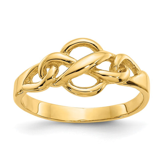 Shop Stylish 14K Gold Freeform Knot Ring - Affordable Luxury Jewelry Piece