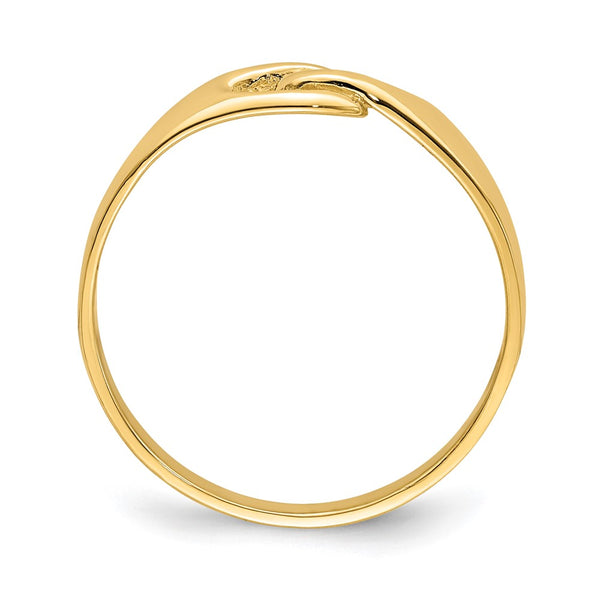 14K Gold Freeform Knot Ring, Fit