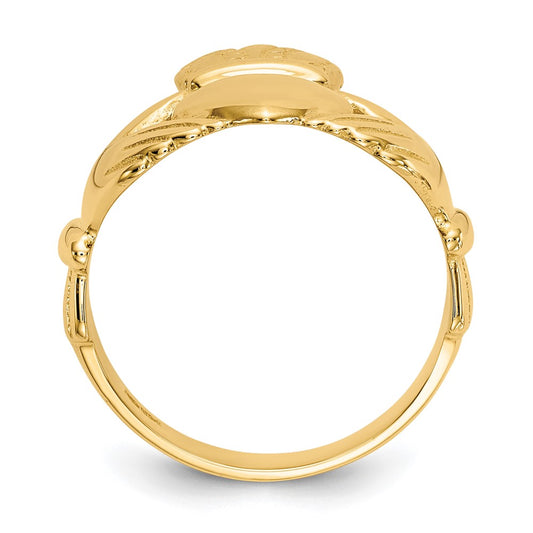Shop Stylish 14K Gold Men's Claddagh Ring - 8mm, Affordable Luxury Jewelry