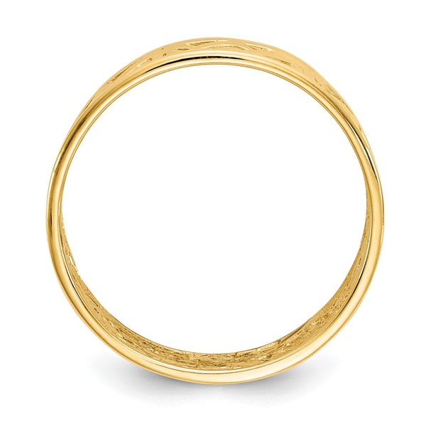 14K Gold Polished Celtic Knot Ring - Perfectly Crafted