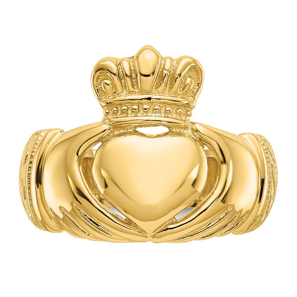 Shop 14K Polished Domed Claddagh Band Ring - Stylish & Exclusive Design