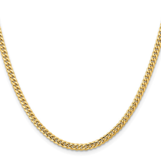 Shop Stylish 14K Gold Miami Cuban Link Chain - 26-Inch, 3.5mm, Affordable Price