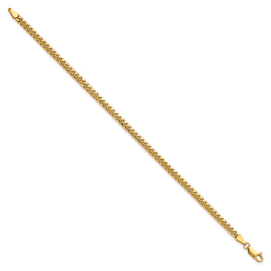 Shop 14K Gold Miami Cuban Link Bracelet - 7 Inch, 3.5mm, Stylish Design