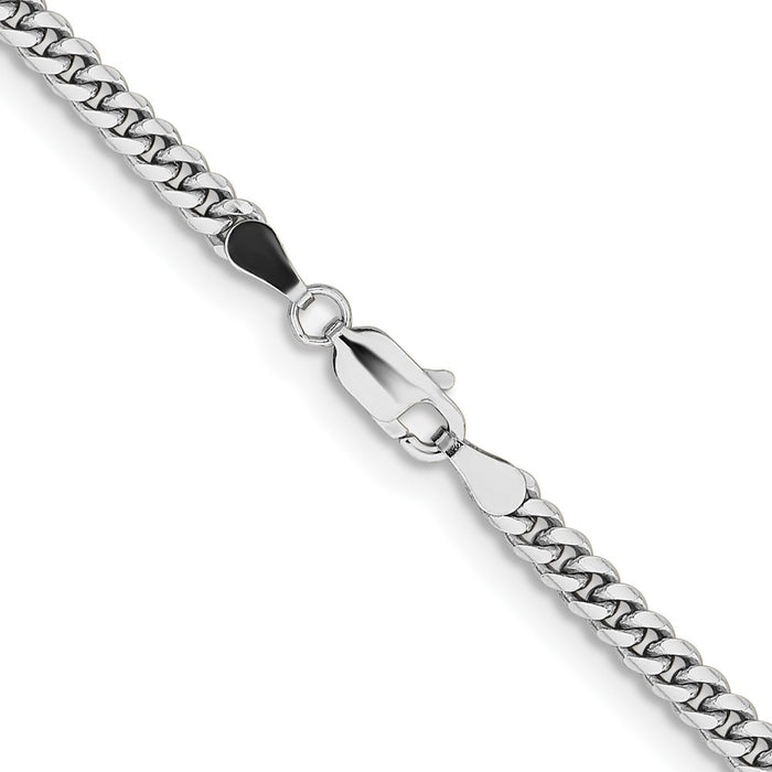 Shop Stylish 14K White Gold 3.5mm Solid Miami Cuban Link Chain | Luxury Value-3