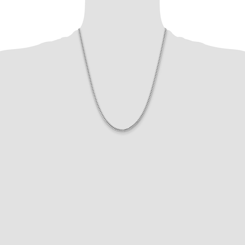 Exclusive 14K White Gold Miami Cuban Link Chain - 3.5mm, Stylish Value