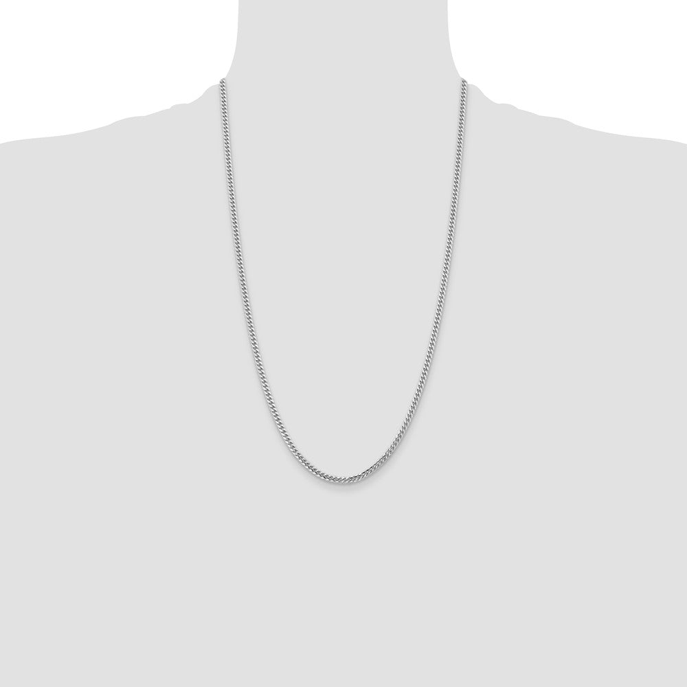 Shop Stylish 14K White Gold 3.5mm Solid Miami Cuban Link Chain | Luxury Value