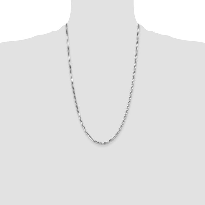 Shop Stylish 14K White Gold 3.5mm Solid Miami Cuban Link Chain | Luxury Value-4